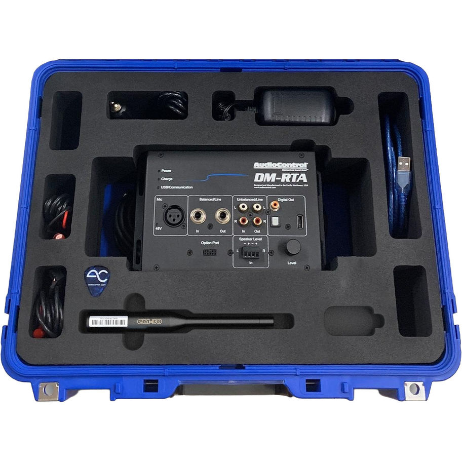 AudioControl DM-RTA Pro Kit Real-Time Analyser with Mic and Hard Case