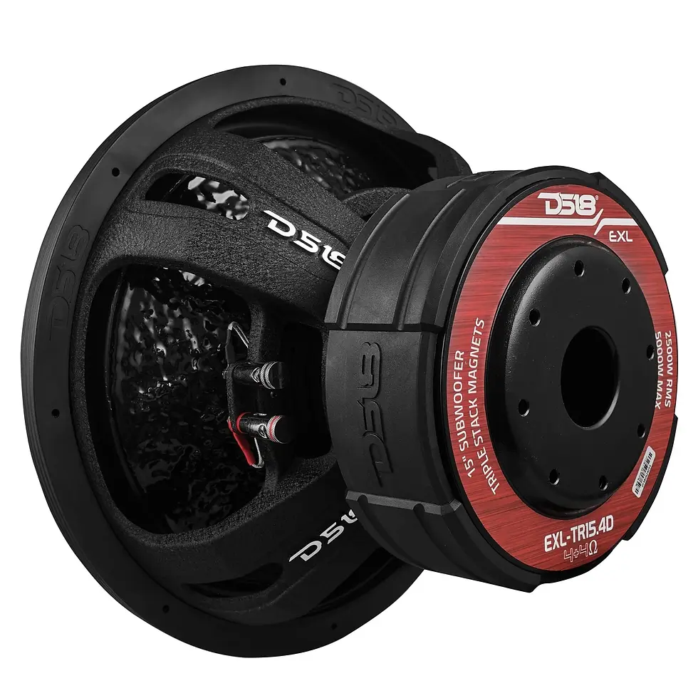 DS18 EXL-TR15.4D 15-Inch 2500W RMS Quad-Stacked DVC Subwoofer