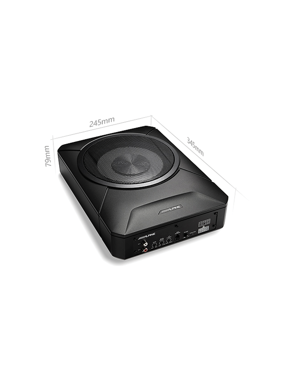 Alpine PWE-S800 8 Inch Compact Powered Subwoofer 120W RMS