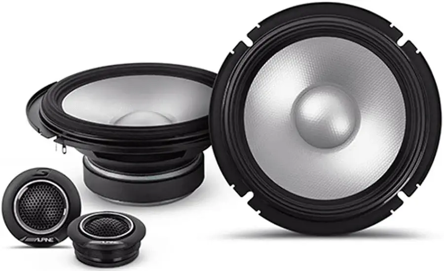 Alpine BRV-S65C BRV-SIS 6.5 Inch 2-Way Component Speakers