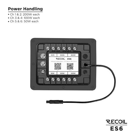Recoil ES6 6-Gang Switch Box with App & Snap-In Controller