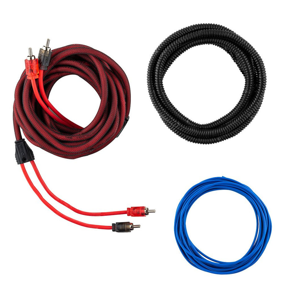 DS18 OFCKIT8 8-GA Pure Copper Amplifier Installation Kit components