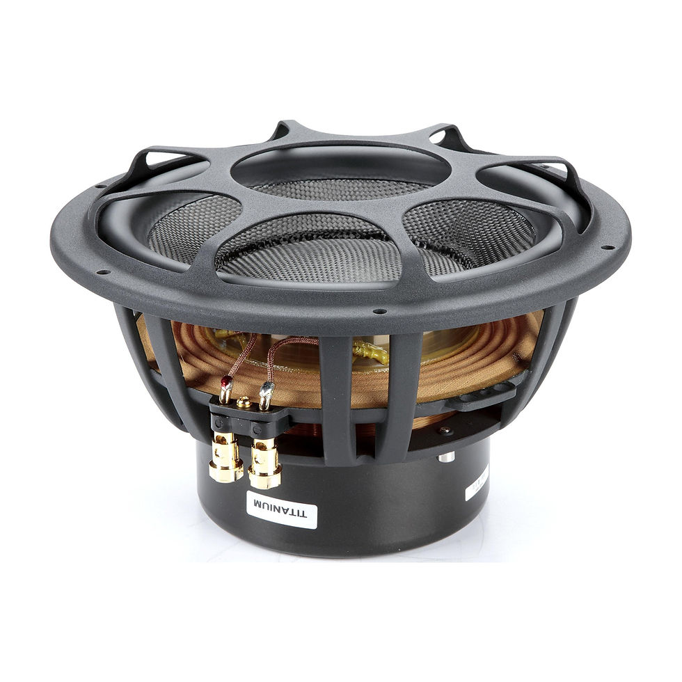 Morel Ultimo Ti 102 car audio subwoofer with grille