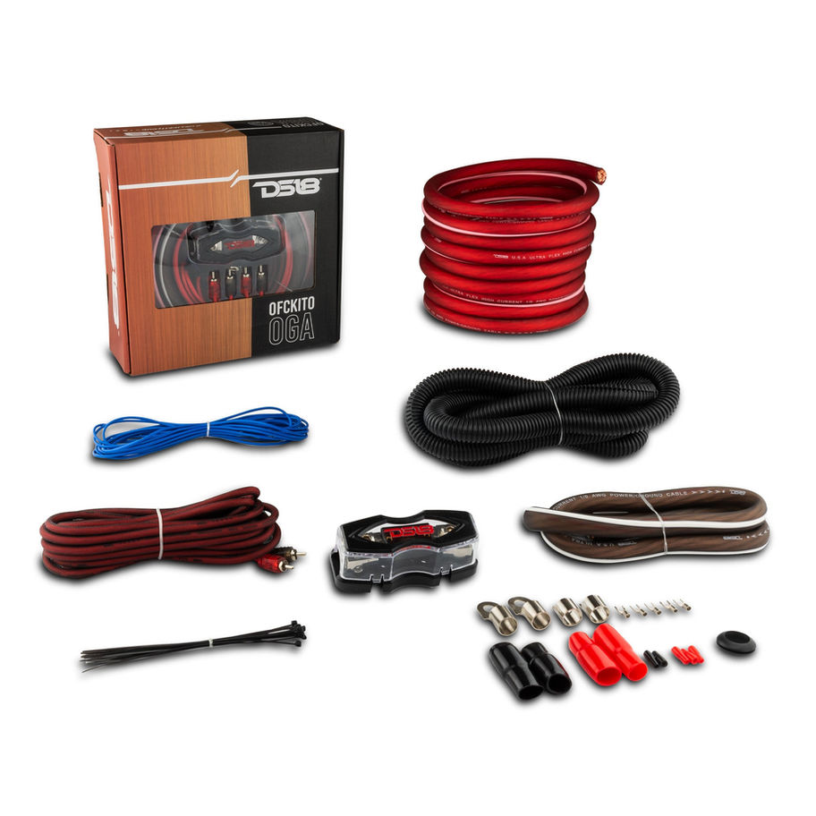 DS18 OFCKIT0 0-GA Pure Copper Amplifier Installation Kit