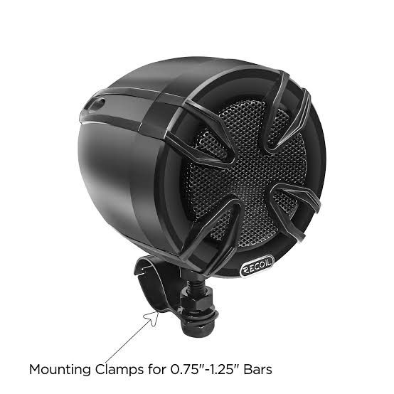 Recoil R3B-P 3 Inch Two-Wheeler Speaker Kit with Bluetooth Amp