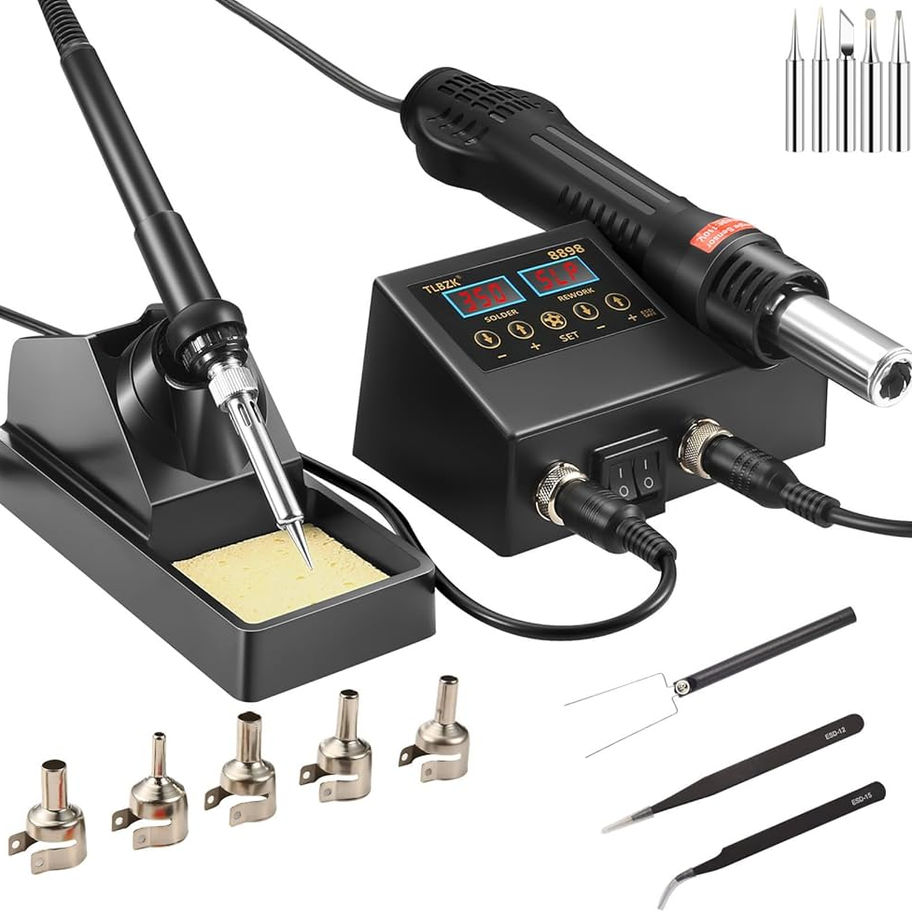 Recoil SWS-TC 4-Slot Soldering Station with Tip Cleaner