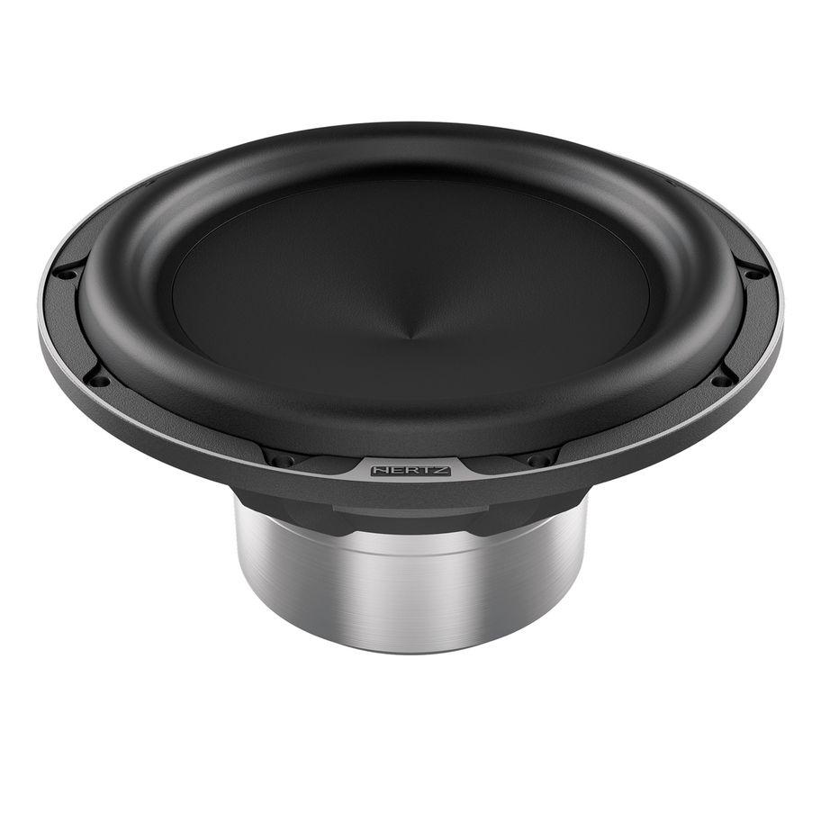 Hertz ML 2500.3 Mille Legend 10in Sub 1400W angled view, view 2