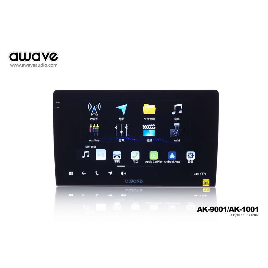 Awave AK9001/AK1001 Android Head Unit with touchscreen interface