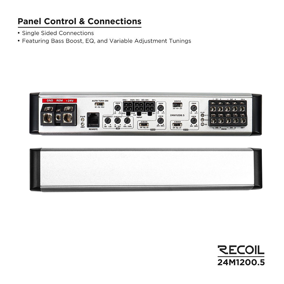 Recoil RL1200.4 L3 Compact 1200W RMS 4-Channel Amplifier