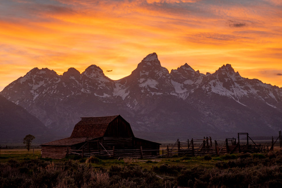 Mormon Row Sunset, Grand Teton National Park, Wyoming