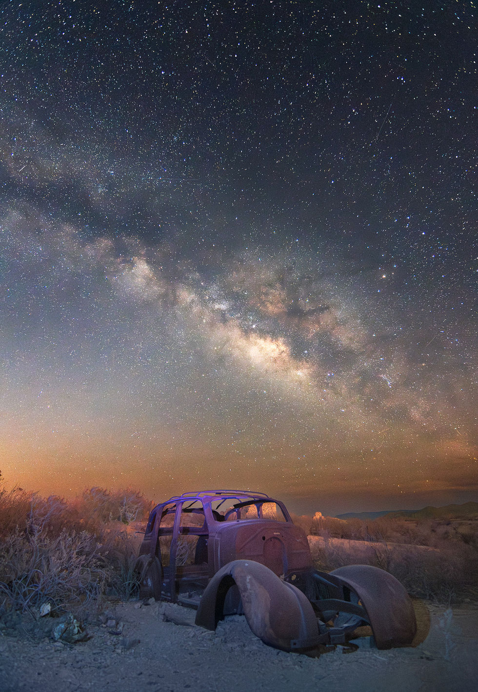 Milky Way in a Ghost Town, Terlingua, TX