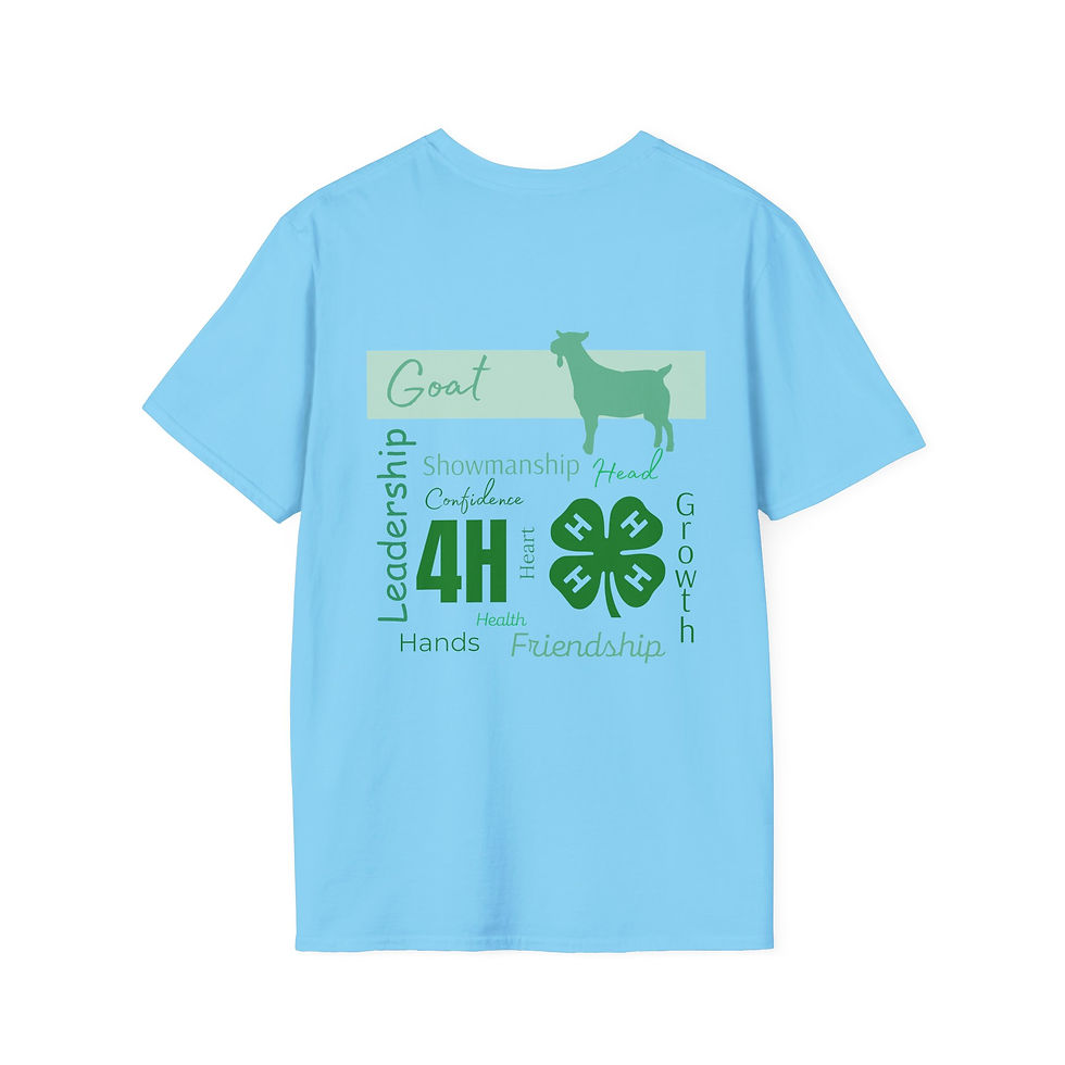 Thumbnail: 4-H Goat -  Unisex Softstyle T-Shirt