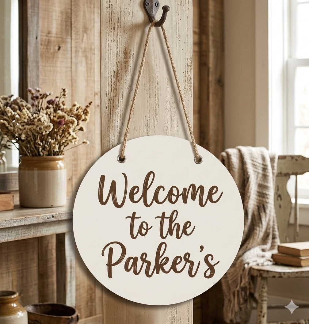 Wood Hanging Sign