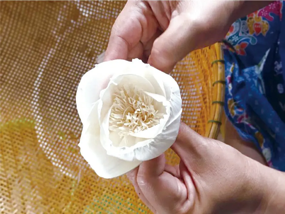 手作りされたソラフラワー