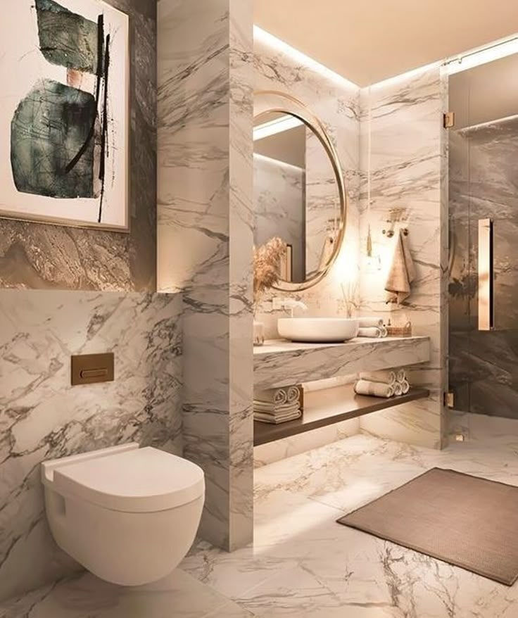 Luxurious Bathrooms Marble Design