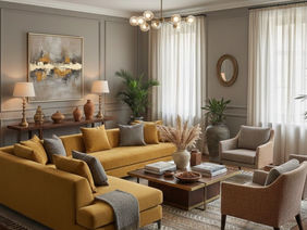 4 Latest Modern Two Colour Combinations for Living Room Interiors