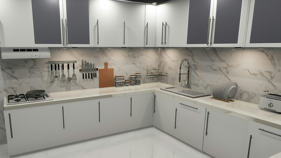 Kitchen Sophistication marble design
