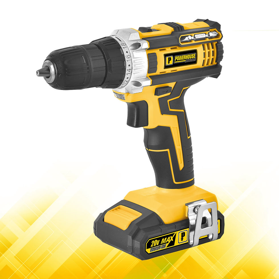 PowerHouse Cordless Drill / Driver 20V 13mm Drill Chuck 1.2Ah Lith-Ion (PH-20V-C