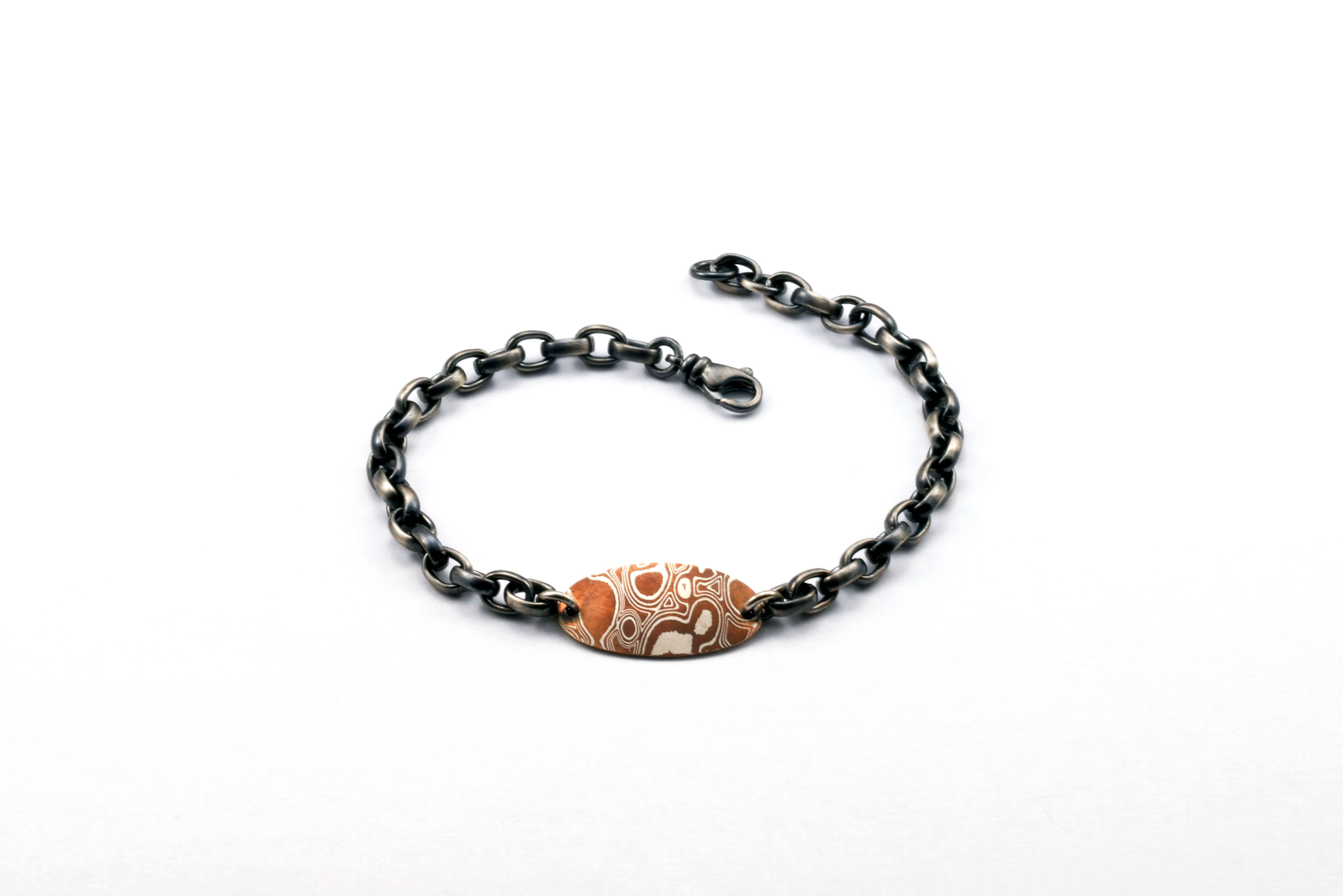 Stříbrný pánský náramek (Silver men's bracelet) CUBISTA