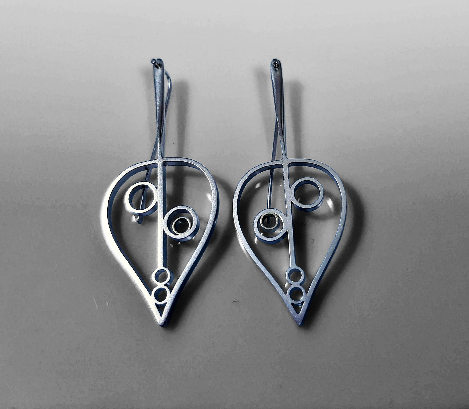 Stříbrné náušnice (Silver earrings) LEAVES