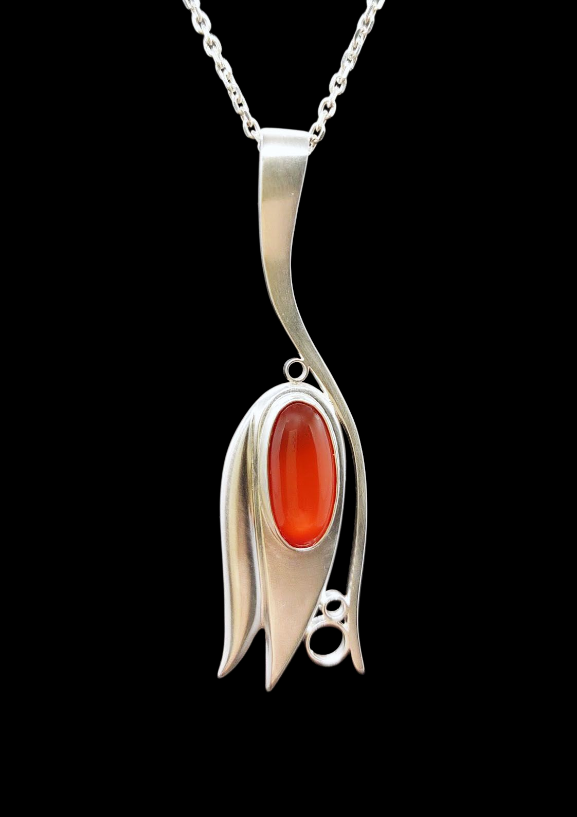 Stříbrný náhrdelník (Silver necklace) TULIP ||-pouze na objednání/by order only