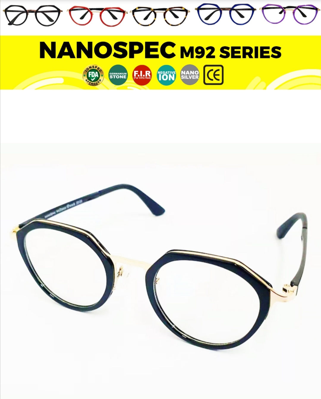 Nanospec Medical Eyeglass M92 black