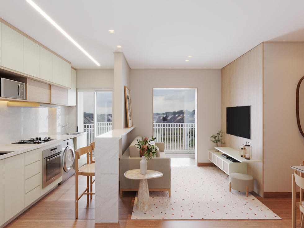 Cozinha, sala e varanda 01