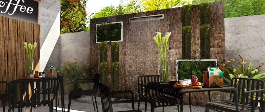 ภาพ 3D คาเฟ่โรงแรมอยุทธยา