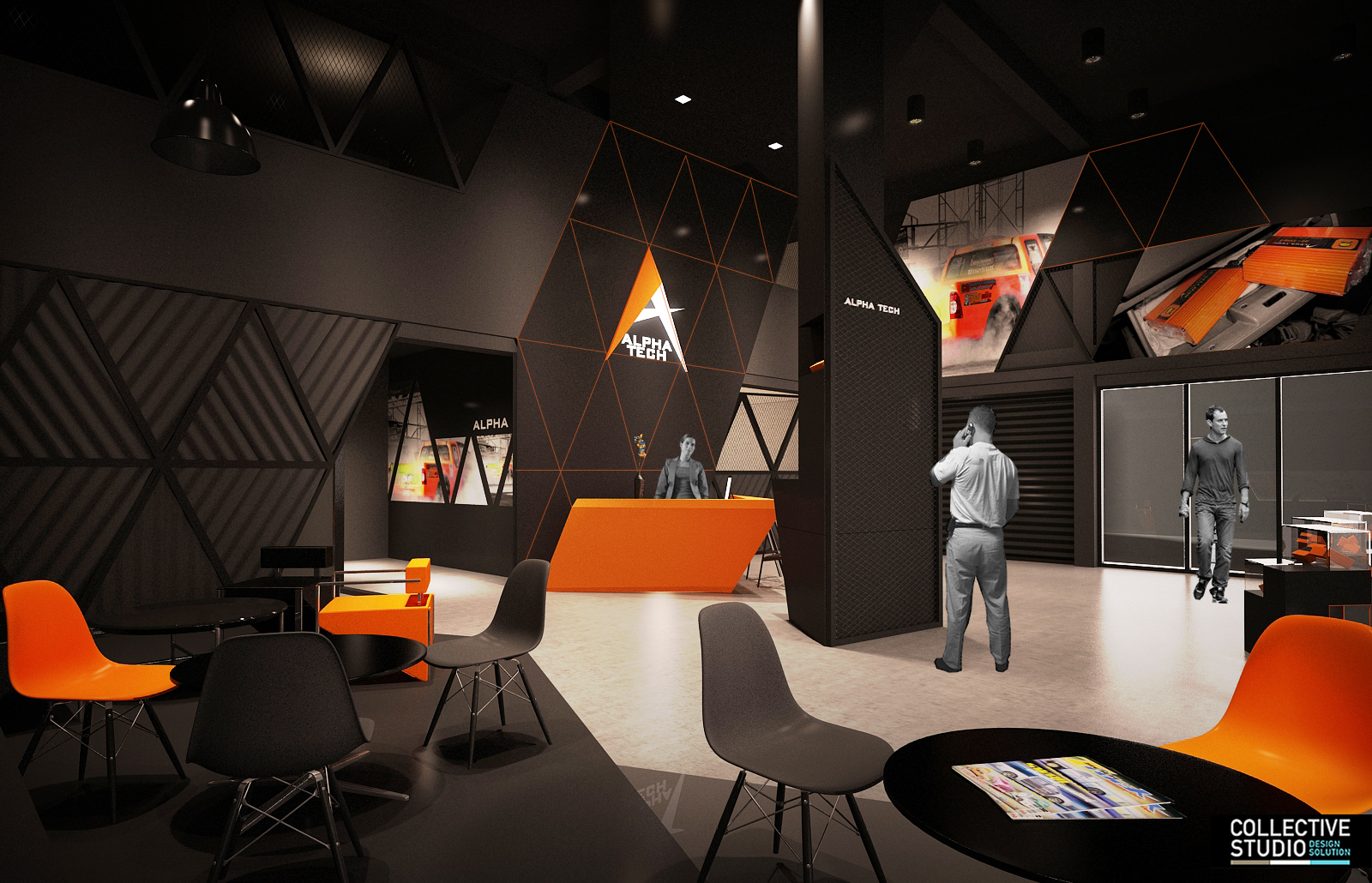 showroom design ALPHA TECH - THE COLLECTIVE STUDIO