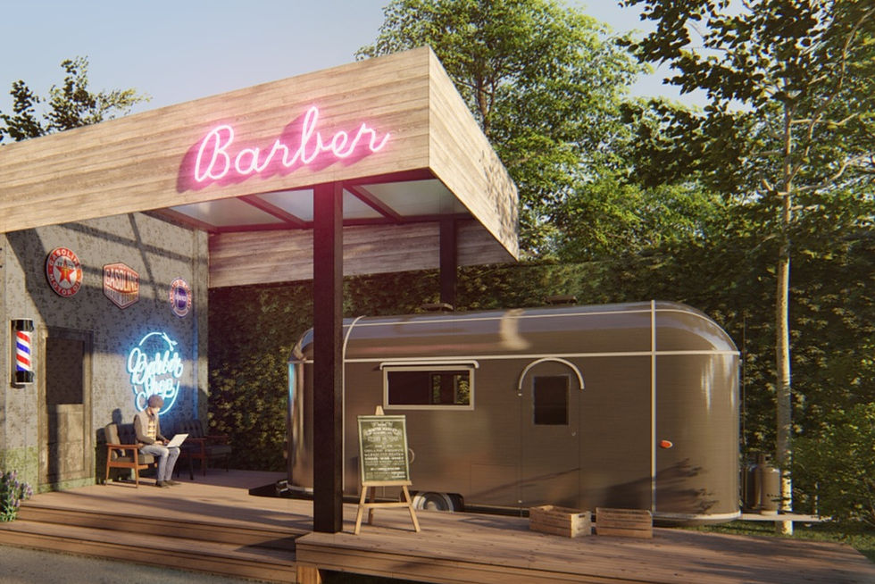 Voodoo Barber Shop Interior Design