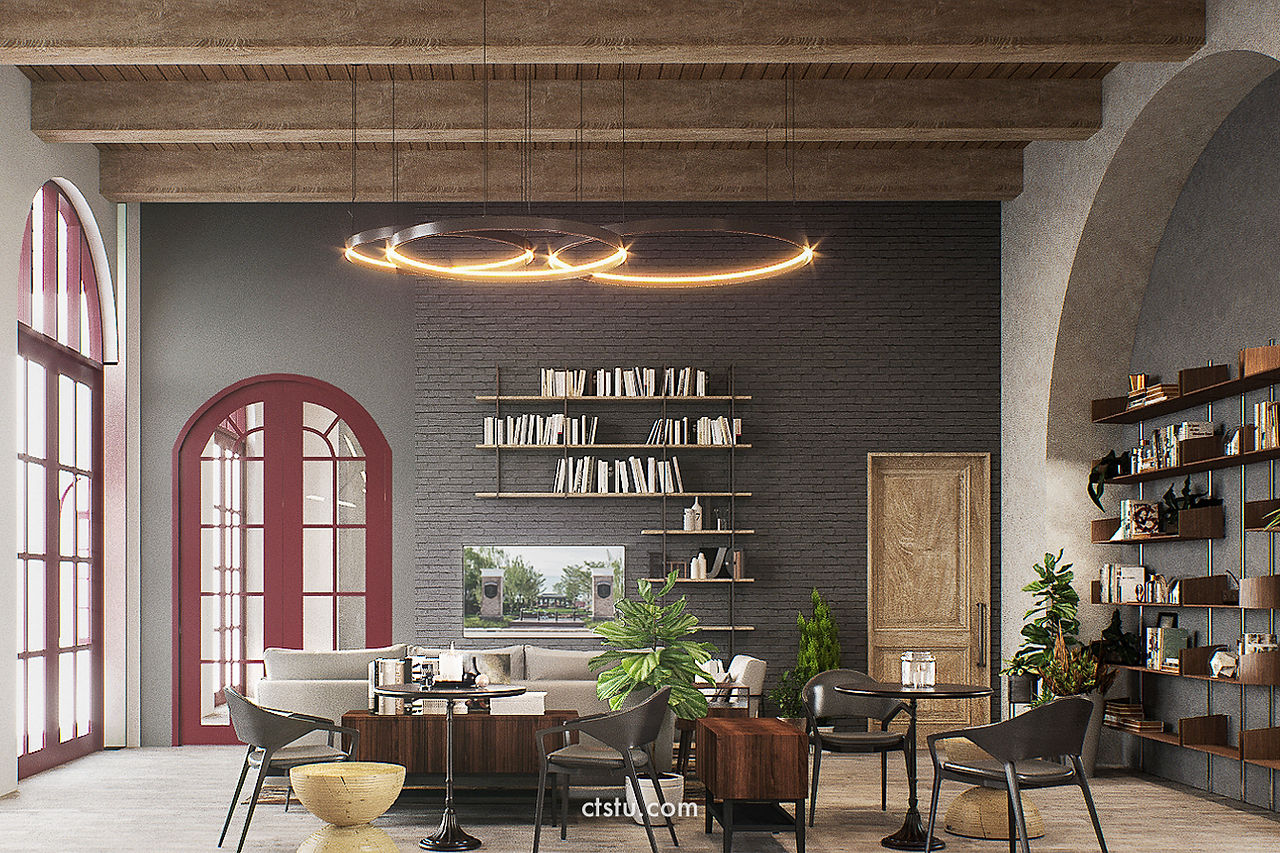 ออกแบบสำนักงานขาย INDY บางนา-ราม2 สไตล์ kinfolk ทาวน์โฮม