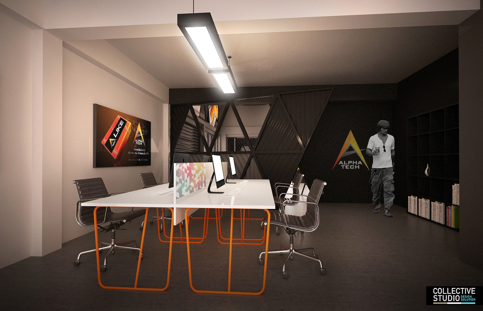 showroom design ALPHA TECH - THE COLLECTIVE STUDIO