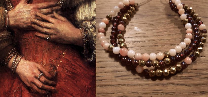 DIY Bracelet making kit, inspired by Rembrandt's Jewish Bride