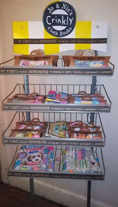 Nursery Times Crinkly newspaper cloth books for sale at £10 each @ The Frome Independent!