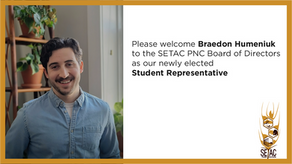 Welcome from your new Student Rep, Braedon Humeniuk