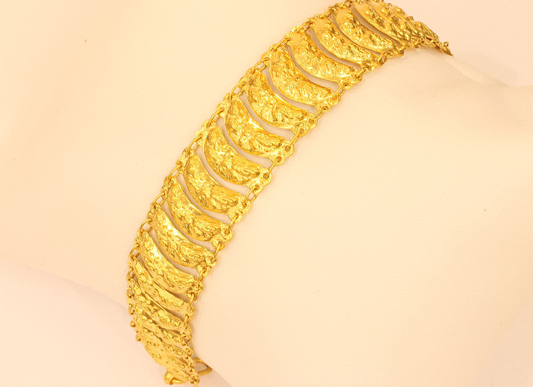22K SOLID GOLD  BRACELET HANDMADE FROM THAILAND