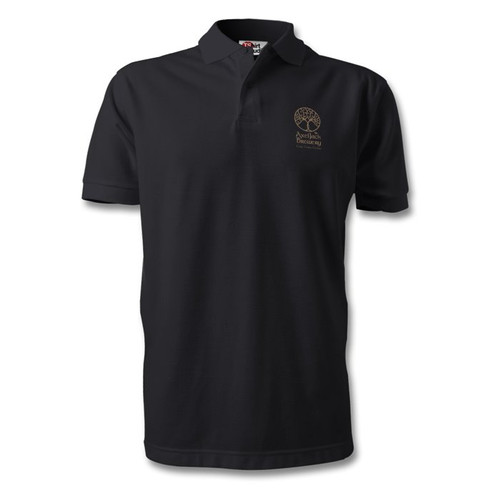 Black Emblem Polo Tee Unisex