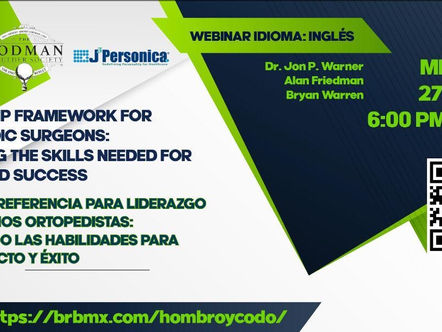 Leadership Framework for Orthopedic Surgeons Webinar