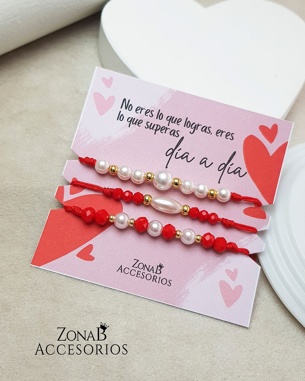 Miniatura: Pulseras Rojo Set de 3P R.PC160