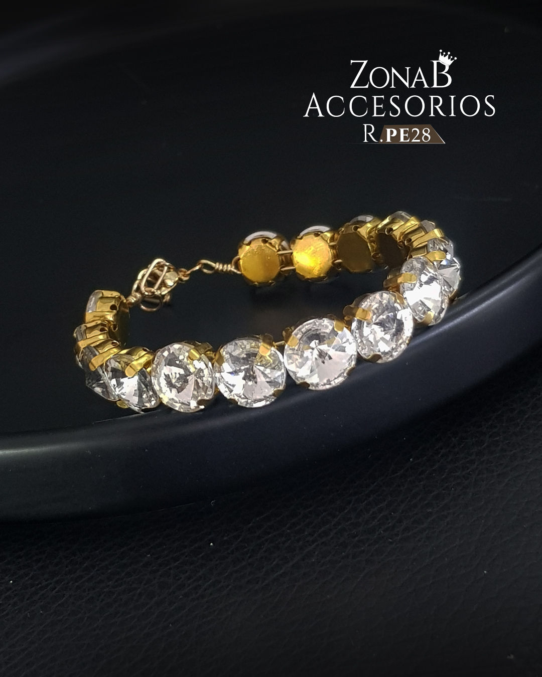 Pulsera Elegante 10mm R.PE28 dorado