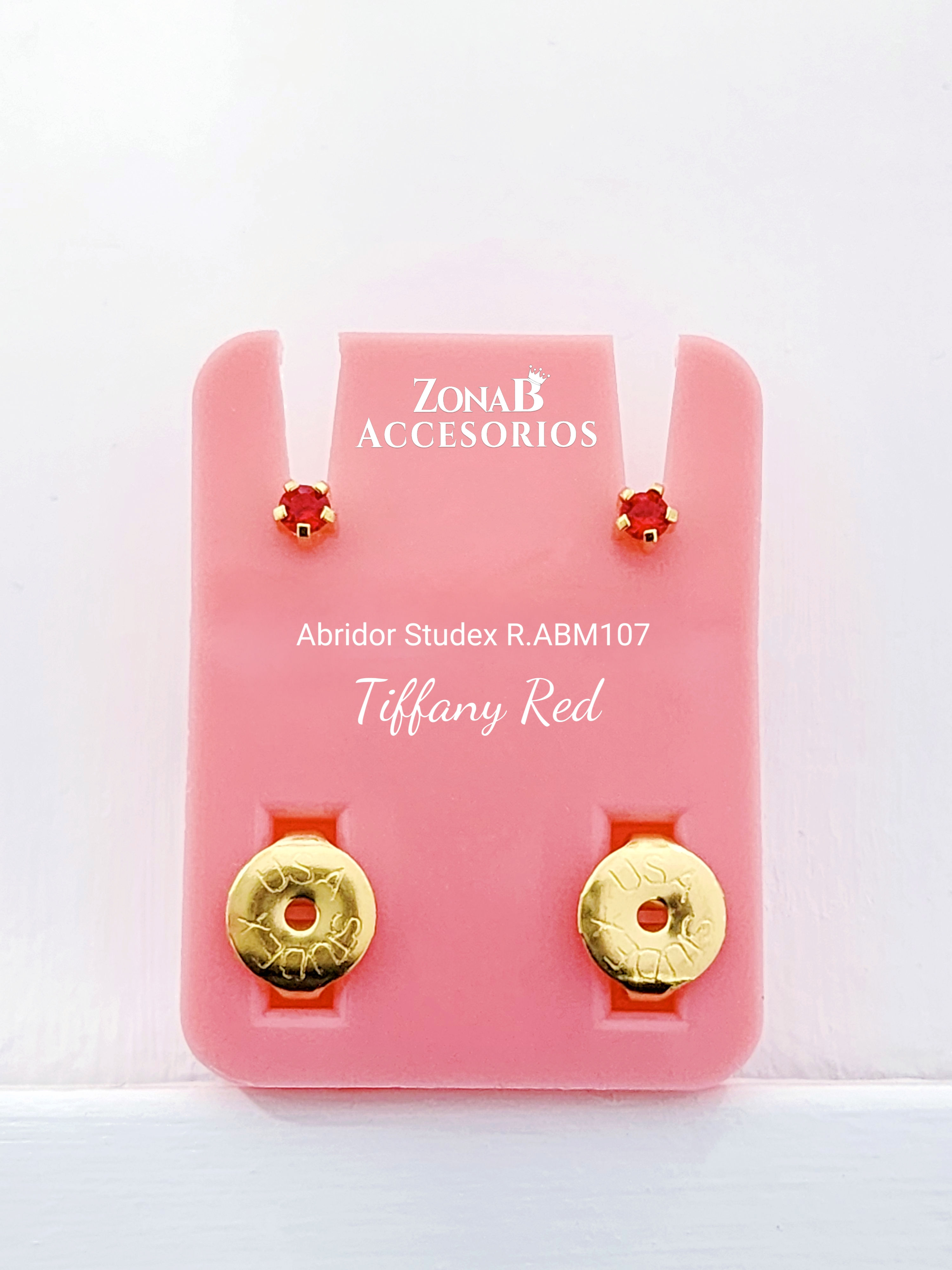 Abridor Studex R.ABM107 Tiffany rojo