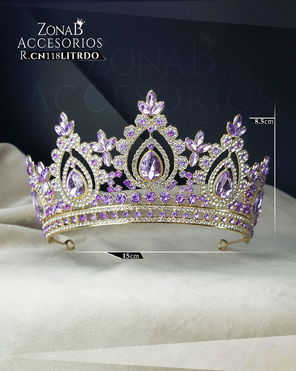 Miniatura: Corona R.CN118LITRDO Lila base dorado