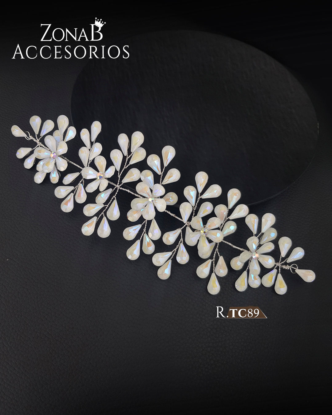 Tocado R.TC89 crema tornasolado