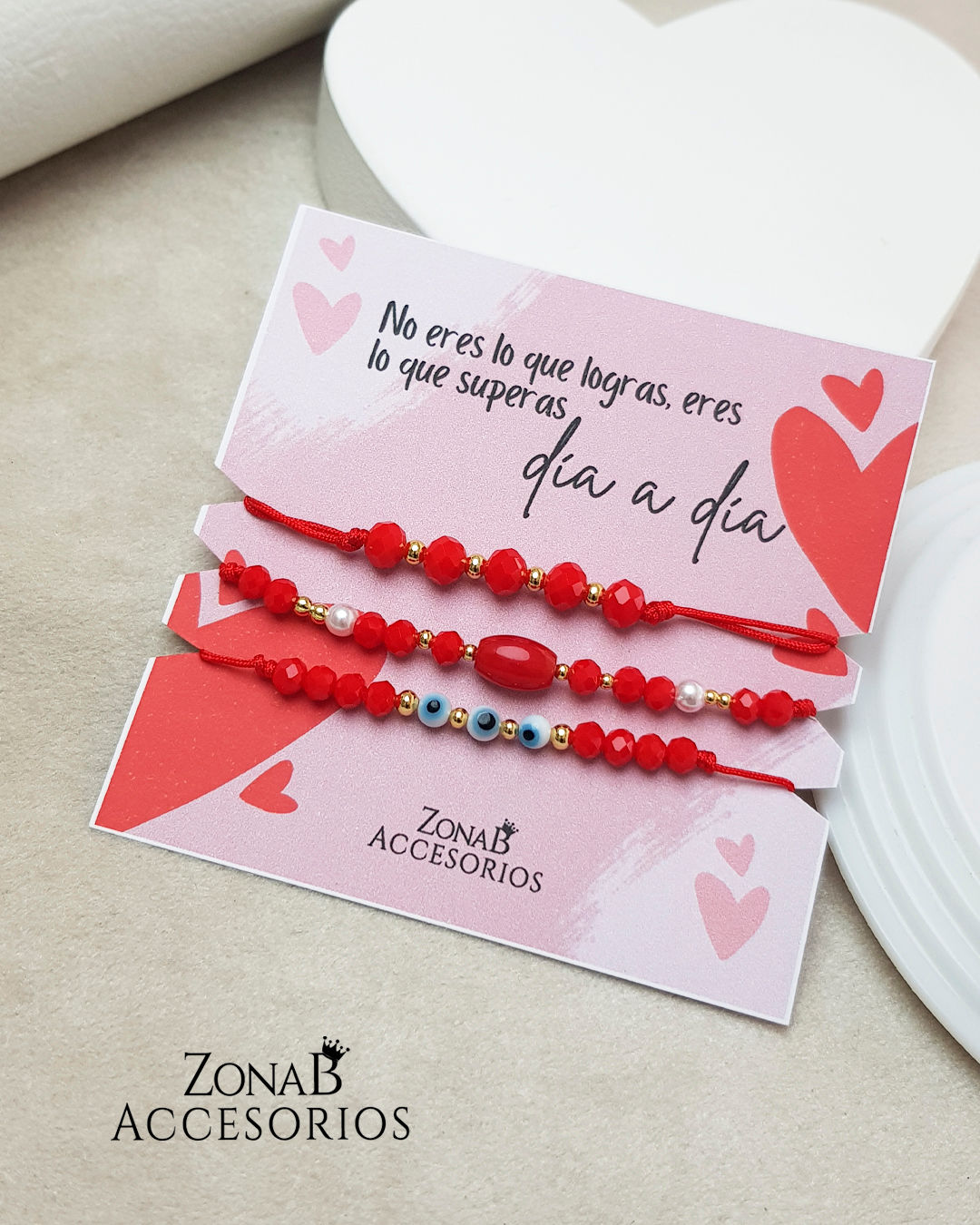 Pulseras Rojo Set de 3P R.PC162