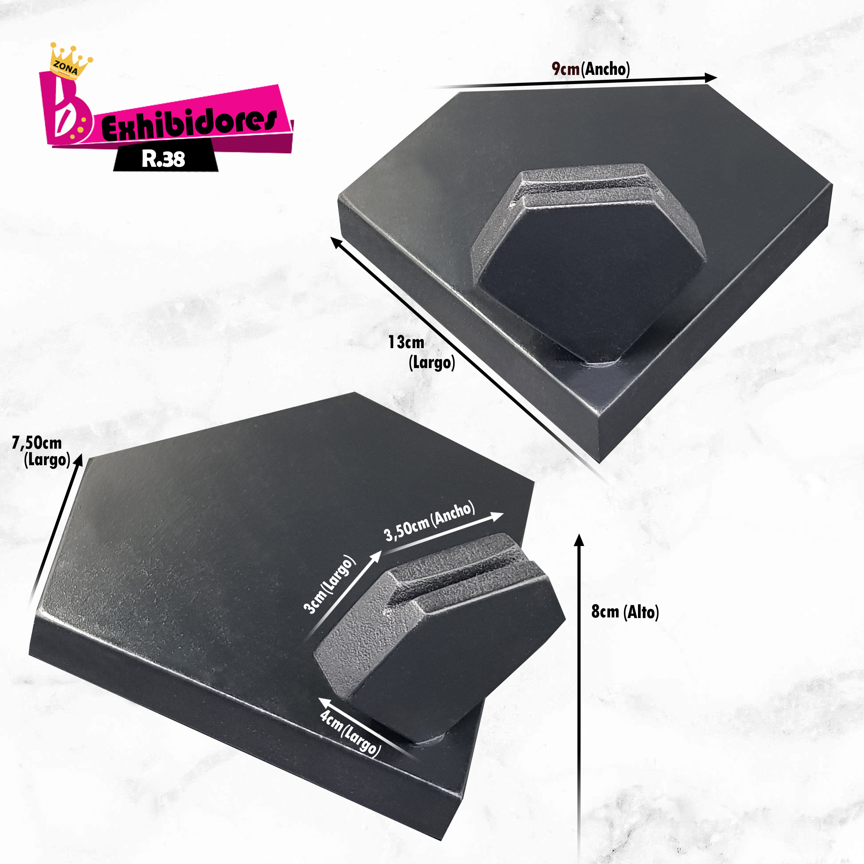Exhibidor Negro R.EX38