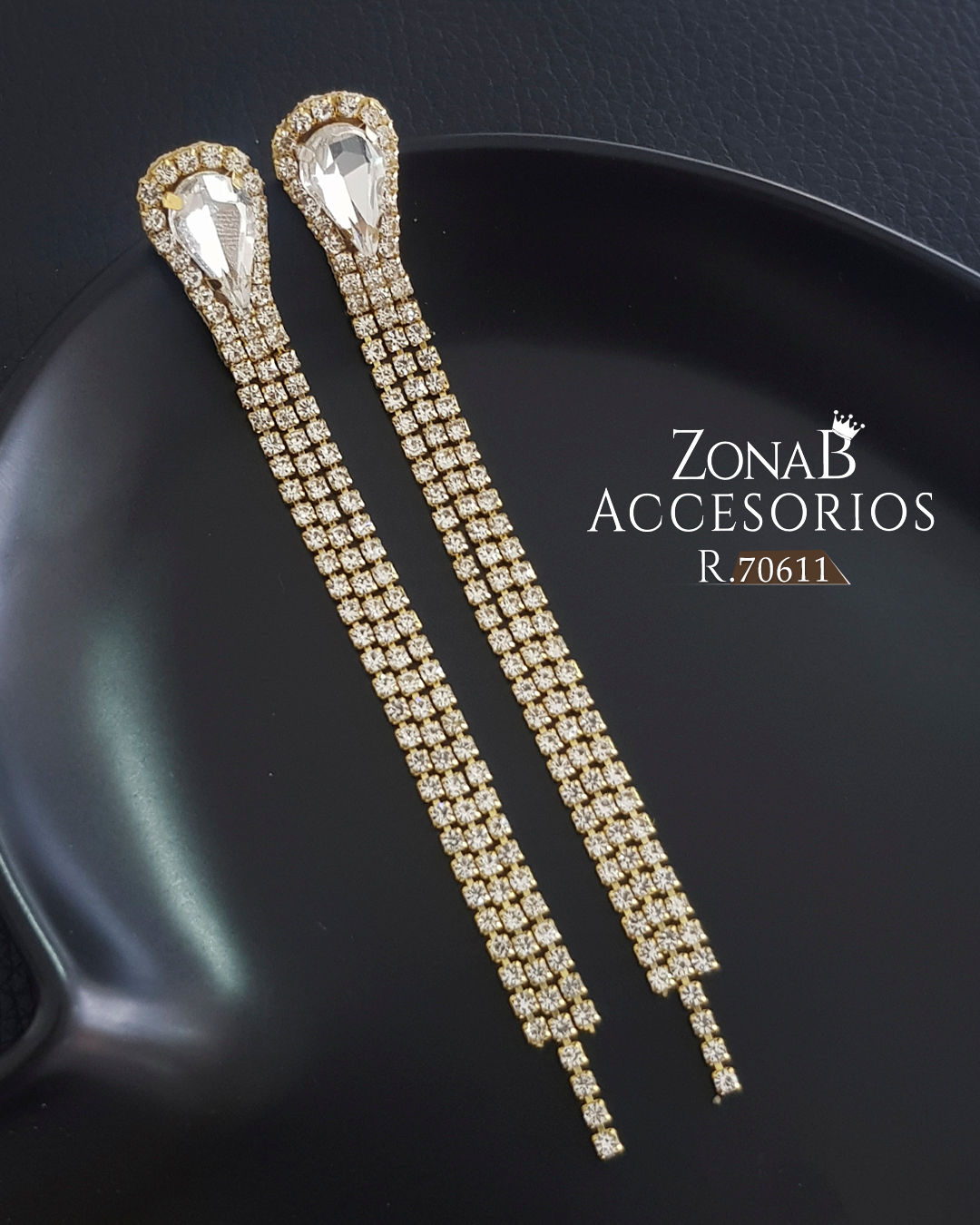 Zarcillos Elegantes R.70611 dorado