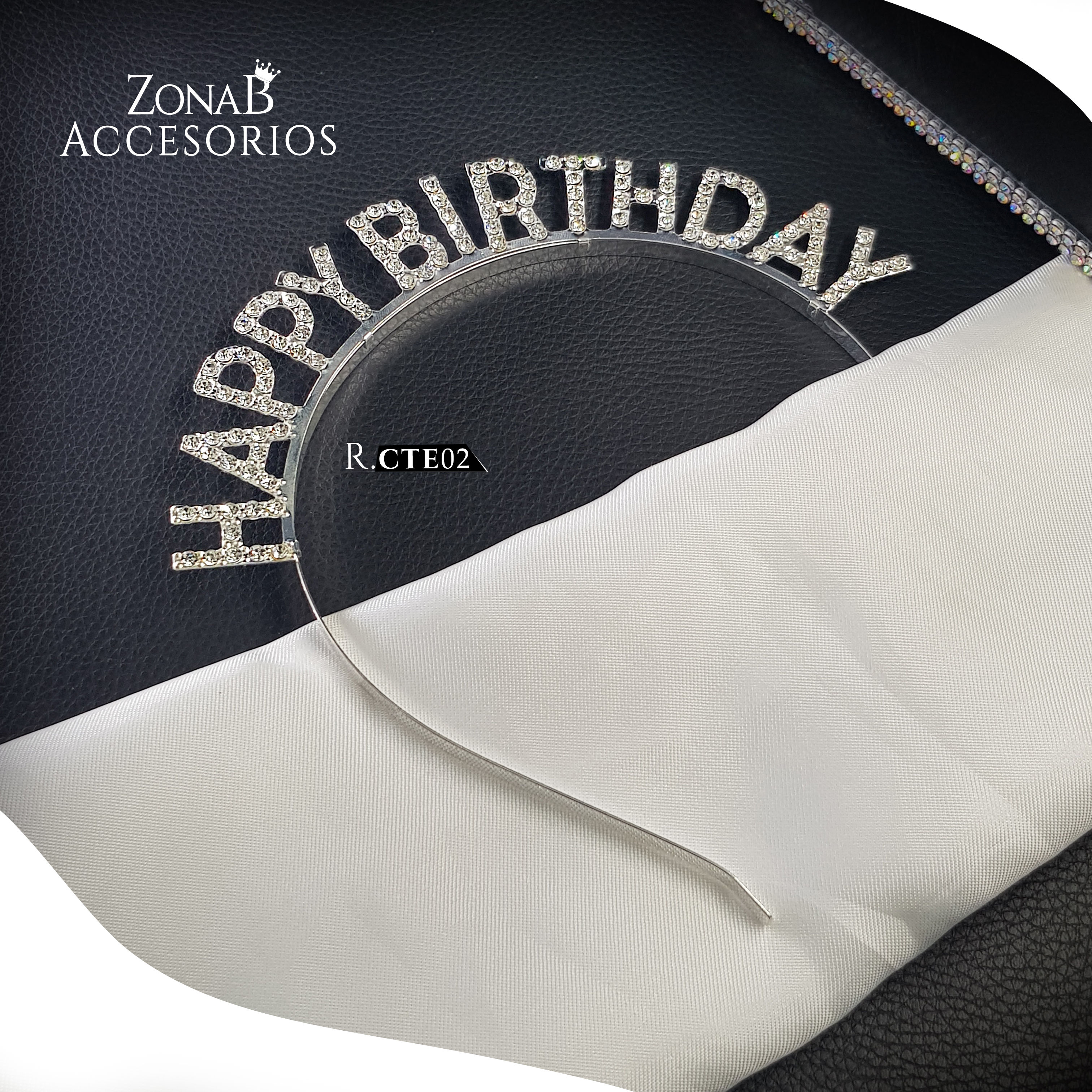 Cintillos Happy Birthday Plateado R.CTE02