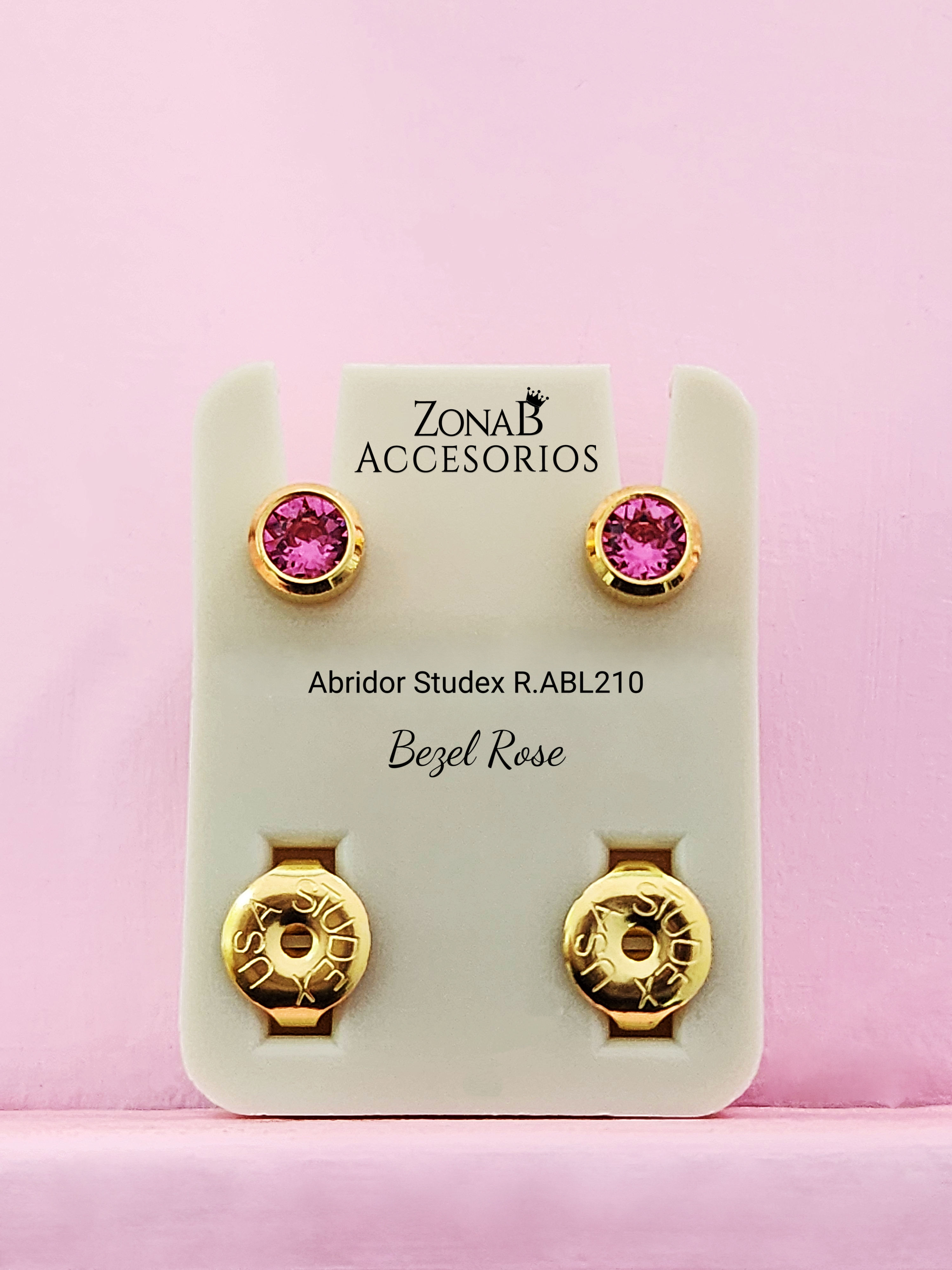 Abridor Studex R.ABL210 Bezel Rosado