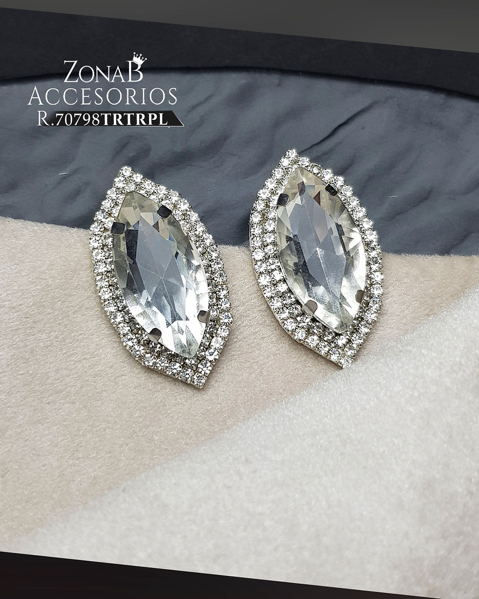 Miniatura: Zarcillos Elegante R.70798TRTRPL Plateado