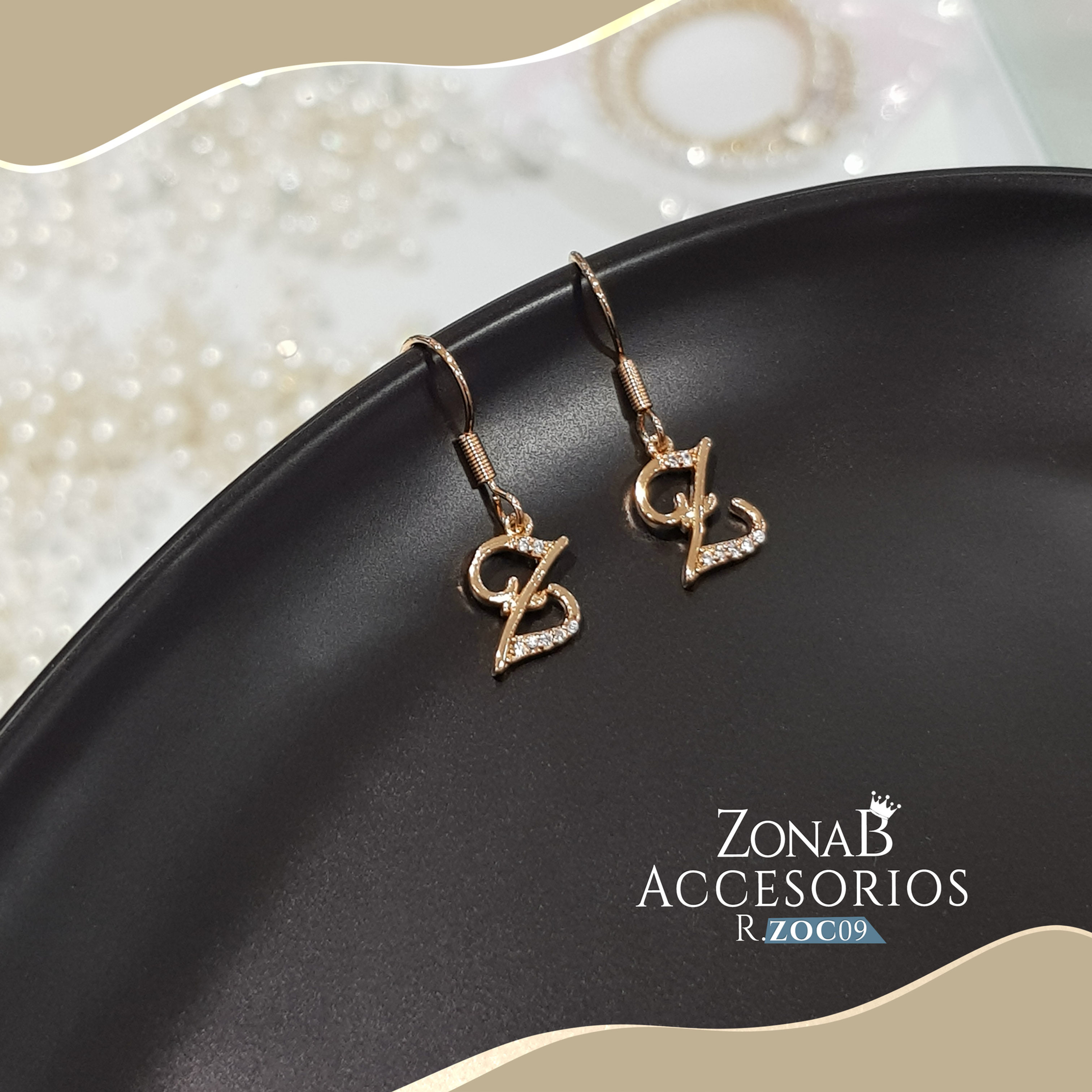 Zarcillos de Letra Z R.ZOC09
